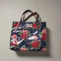 Cath Kidston 花柄トートバッグ ネイビー