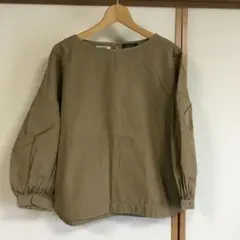 Ballsey コットンジャージーバックリボンブラウス ギャザー 