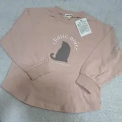 SHOO・LA・RUE 猫プリント 長袖カットソー 100