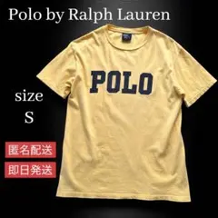 希少⭐︎ポロバイラルフローレン　Tシャツ　メンズ　S イエロー　ヴィンテージ　ロゴ