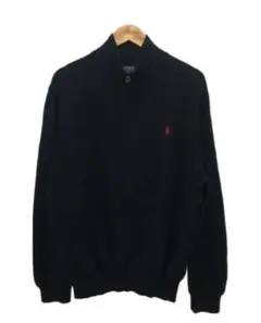 90's POLO RALPH LAUREN ポニー刺繍　ハーフジップトレーナー