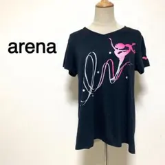 arena maomao ブラックカラー プリント スポーツTシャツのサムネイル