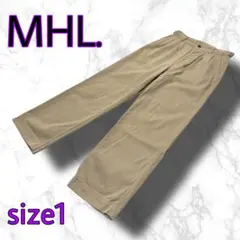 MHL マーガレットハウエル◆パンツ◆ツータックチノ◆ボタンフライ◆サイズ1のサムネイル