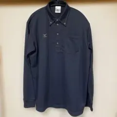 限定さらに値下げーMIZUNO ミズノ　ボタンダウン長袖ポロシャツポケット付き