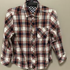 【SHIPS 】kids美品　120サイズ　リバーシブル　チェック柄 長袖シャツ