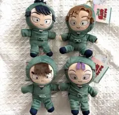 忍たま乱太郎とラスカル　むにゅぐるみマスコット　留三郎　伊作　仙蔵　長次