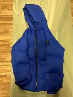 Kids GAP (150cm)XL フード付き青ダウンジャケット