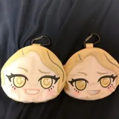 桃源暗鬼 ちびぐるみ カラビナ付きフェイスポーチ 漣水鶏2個セット