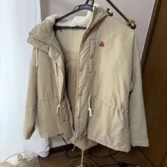 LAGOS フード付きベージュジャケット Lサイズのサムネイル