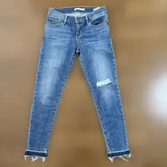 リーバイス711 ストレッチスキニークラッシュ加工 25インチ
