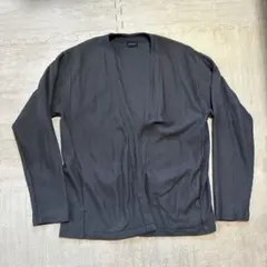 green label relaxing チャコールグレー カーディガンL