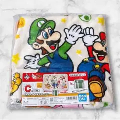 マリオ　一番くじ　C賞　ブランケット　ひざかけ