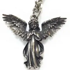 祈りの天使像　ペンダント　ネックレス　エンジェル　アンティーク調レディースメンズ