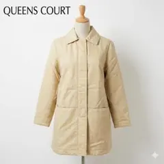 QUEEN'S COURT ステンカラーコート ナイロンジャケット ベージュ Mのサムネイル