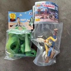 トイストーリー またアンディが来た！ ガチャ　ウッディ&レックス