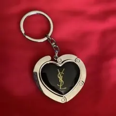 最安値　YSL ハート型 バッグハンガー 黒のサムネイル