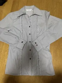 新品)JETSETTER SUPER FABRIC フリルストライプ長袖シャツ | Mercari