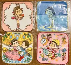 【新品未使用】ペコちゃんミニハンカチ　4枚セット