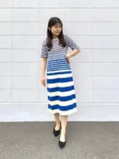 ユニクロ　マルニ　コラボワンピ　ボーダーワンピ　ワンピース