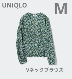 M☆UNIQLOプリントVネックブラウス！2990円品