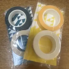 嵐ジャポニズムマスキングテープ　黄色と緑色