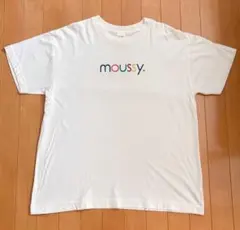 MOUSSY ロゴTシャツ ホワイト フリーサイズのサムネイル