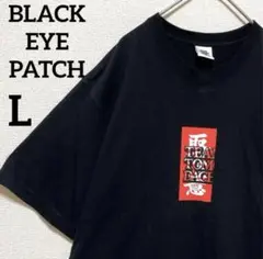 タグ付き XLサイズ ブラックアイパッチ 半袖 Tシャツ ストーン ラメ