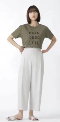 ヒューマンウーマン　パンツ　夏用　　綿麻