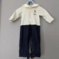 ロンパース カバーオール 70cm ストライプ　petit main