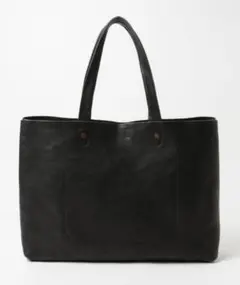 【SLOW × BEAMS】SLOW/ TOTE 黒レザートート 保管カバーあり