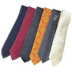 ⭐️376-ネクタイ　スーツ小物　メンズ　様々なブランド　6点セット