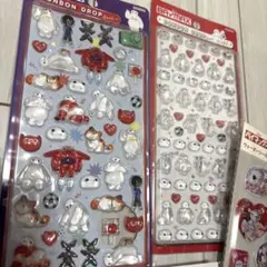 【正規品】9枚セット　ベイマックス ボンボンドロップ シールセット