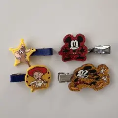 ディズニー ヘアクリップ 4個セット ミッキー トイストーリー