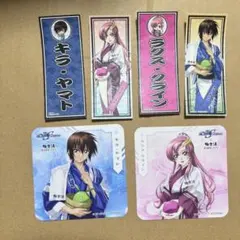 ガンダムSEED 極楽湯　ラクス　キラ　コースター　特典ステッカー