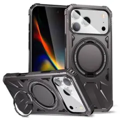 iPhone17 pro max マグネット式ハードケース　ブラック 1個
