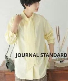 美品　JOURNAL STANDARD ボウタイ　シャツ　綿100 長袖のサムネイル