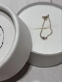 cui-cui ダイヤモンド 0.04ct チェーンリング K10YG