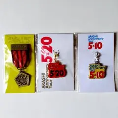 嵐　5×10 5×20 チャーム　デジタリアン　メタルバッヂ