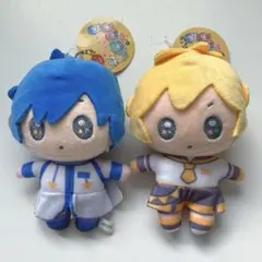 鏡音レン　KAITO 100均　ぬいぐるみキーホルダー 2体セット　初音ミク