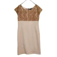 クードシャンス レース切り替えワンピース 日本製【S】