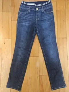 女の子　スリムデニムパンツ　150 ダークブルー