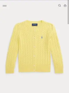 POLO RALPH LAUREN ミニケーブル コットン カーディガン