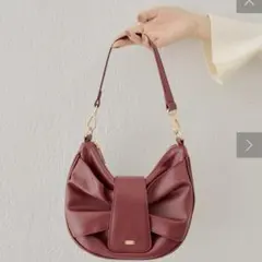mini様専用 chico リボンモチーフサークルバッグ レッドのサムネイル