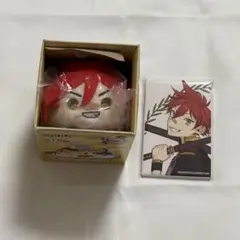 愛染国俊　刀剣乱舞　絵巻スクエア缶バッジ　もちもちマスコット(通常)