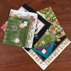 値下げ！高級感あるデザイン ハンカチ 5点セット