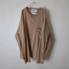 【超特価】スミスアメリカン　ビーミング　Tシャツ　ペイントスリーブ　長袖