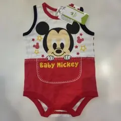 新品　タグ付　未使用　Disney Baby ミッキー　ロンパース