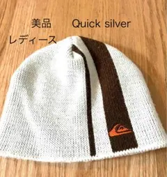美品⭐︎QuickSilver レディース 帽子 ストライプ クイックシルバー