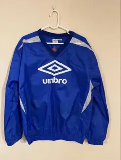umbro 青 Vネック ピステ L