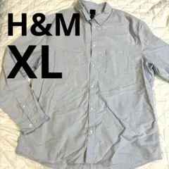 H&M 長袖シャツ ライトブルー メンズ XL トップス シャツ